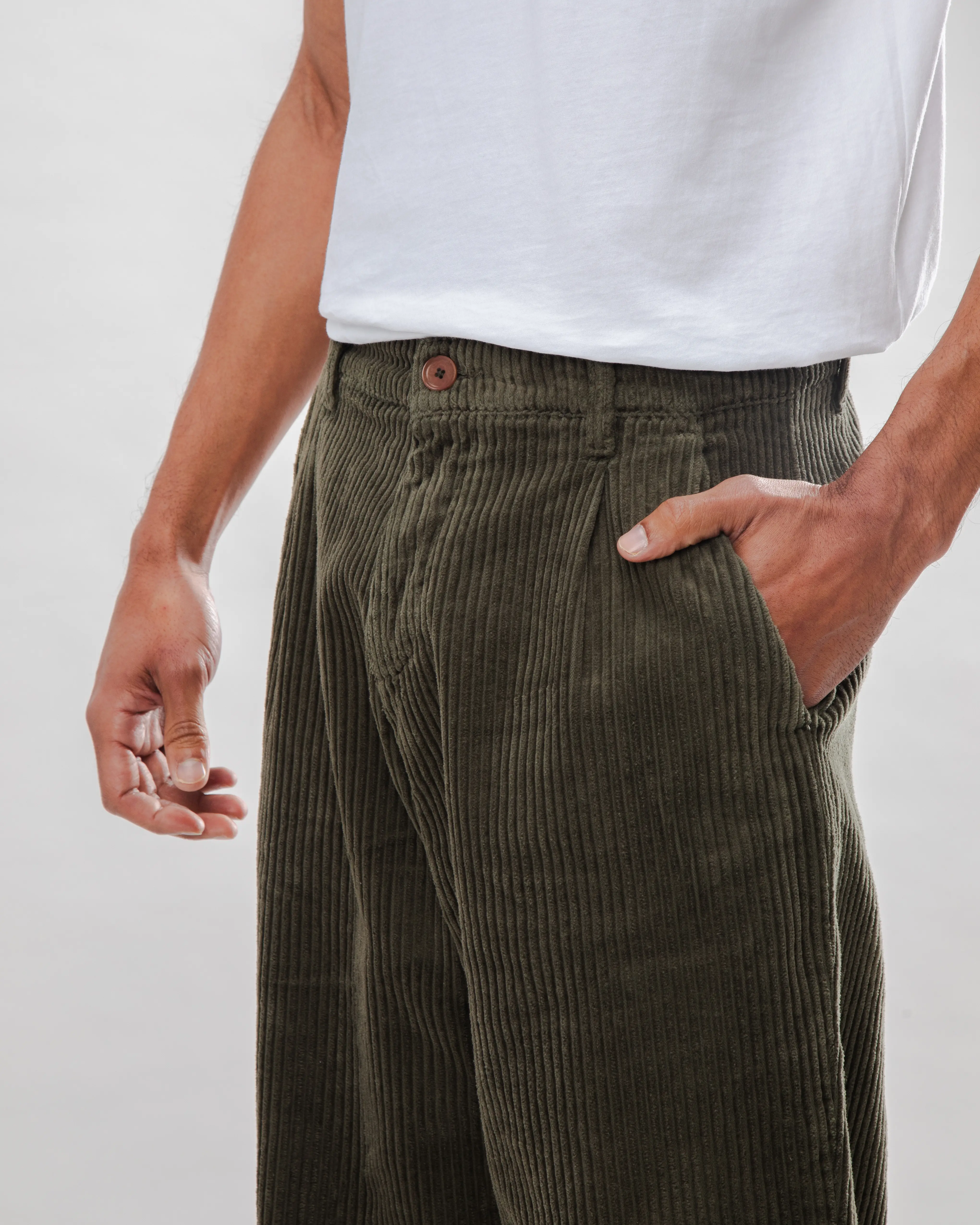 Hose Corduroy Pleated